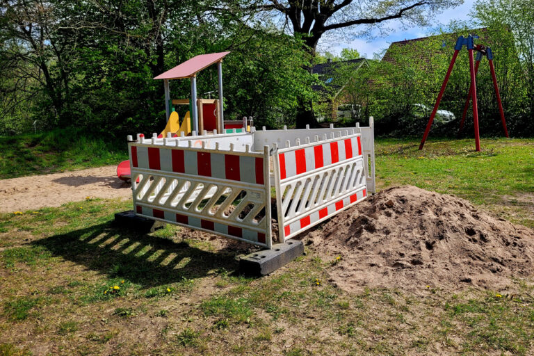 Mehr über den Artikel erfahren Baustelle auf dem Bonningues Spielplatz