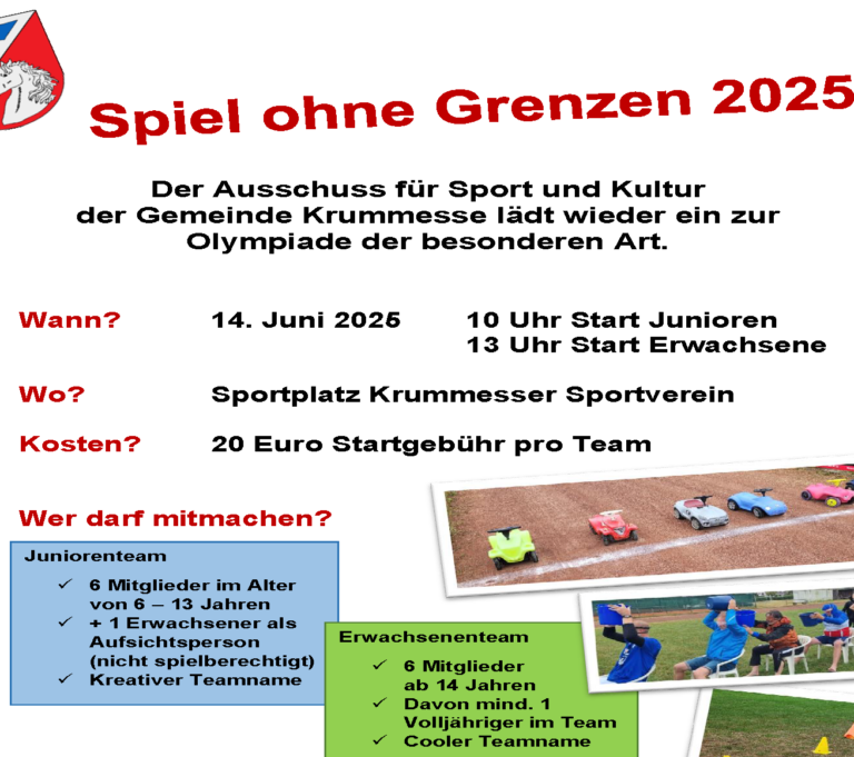 Mehr über den Artikel erfahren Spiel ohne Grenzen 2025